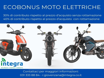 Ecobonus 2020 Moto elettriche